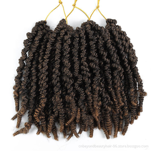 New hairstyle  pre twisted Spring Twist Crochet Hair private label Bomb Twist Hair